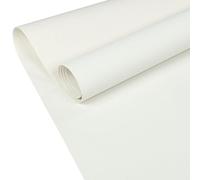 ANRO Similicuir Imitation Cuir Tissu Rembourrage Nappe Empreinte Nappa Texturé Tissu au mètre Tissu de revêtement Blanc 500x140cm (5m)