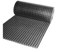 Anro - Tapis annulaire en caoutchouc - Motif nid d'abeille - Perforé, robuste et anti-saleté - Épaisseur : 22 mm - Dimensions : 50 x 100 cm