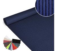ANRO Tapis de bain en mousse souple antidérapant Bleu 130 x 140 cm | Tapis de douche · Tapis de bain · Tapis de douche · Tapis de bain · Tissu à découper sur mesure · Perméable à l'eau · Facile