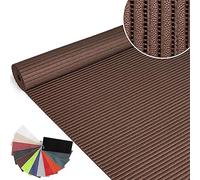 ANRO Tapis de bain en mousse souple antidérapant Marron 130 x 100 cm | Tapis de douche · Tapis de bain · Tapis de douche · Tapis de bain · Tissu à découper sur mesure · Perméable à l'eau · Facile