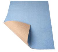ANRO Tapis de Bain Tapis de Douche Antidérapant Microfibre Bleu 60 x 10 m Séchage Rapide Lavable Doux au Mètre