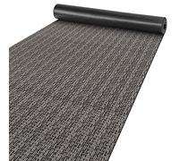 ANRO Tapis de couloir long lavable machine passage Itaca Marron 50x220 cm | cuisine antidérapant · disponible mètre · mesure · velours · chemin · Rouge · Gris