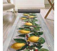 ANRO Tapis de cuisine lavable antidérapant Citrons II 52x220 cm | Antidérapant · lavable à 30 °C · mousse souple 3 mm · découpable · compatible chauffage au sol