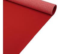ANRO Yula Tapis Événementiel Moquette Passage Salon Exposition Rouge 133 x 10 m Mariage Fête Réception Antidérapant au Mètre