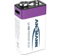 ANS 1315-0005 - Batterie Li-ion, bloc 9 V, 340 mAh, 9 V, lot de 1