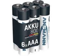 Ansmann – Piles rechargeables maxE HR03 (AAA/LR03) NiMH 800 mAh 1,2 V – 6 pièces