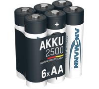 Accu LR06 (AA) NiMH Ansmann 4 + 2 gratis, HR06 2400 mAh 1.2 V 6 pc(s) G