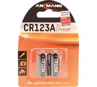 Ansmann Piles lithium CR123A (CR17335) 3V 1375 mAh Hautes performances - Lot de 2