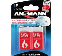Ansmann Pile alcaline 6LR61 (9 V) – Lot de 2