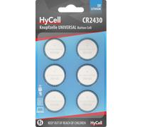 HyCell Pile bouton CR2430 3V lithium – 6 pièces – Longue durée de vie
