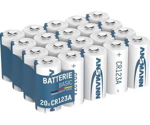 ANS 1520-0024 - Pile lithium CR123A/CR17335, lot de 20