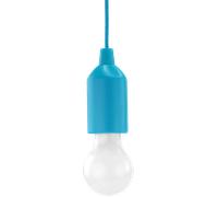 HyCell Pull Light avec tirette, incl. piles AAA (1 pce) - Lampe LED portative bleue - Lampe mobile pour le jardin, la remise, le camping, la tente, le grenier, l'armoir ou comme décoration de fête