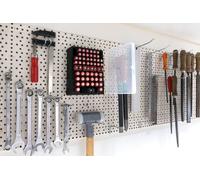 Boîtier de Batterie ANSMANN avec testeur AAA Micro, AA Mignon & Blocs 9V - boîtier à Piles pour la Protection et Le Transport de 48 Piles - boîtier de Batterie & boîtier de Pile pour Rangement