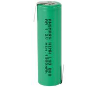 ANS 2100AA 1Z - Piles ANSMANN maxE, AA, 1 900 mAh, cosses à souder