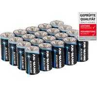 ANS AL20 MONO - Lot de 20 piles alcalines Ansmann Mono, type D