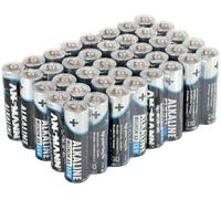 ANS AL40 PACK - Pack de 40 piles alcalines Mignon Ansmann