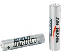 Ansmann Pile lithium Extreme LR3 (AAA) 1150 mAh 1,5 V – 2 pièces