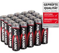 Ansmann Piles LR06 Red-Line (AA) alcalines 1,5 V – Lot de 20