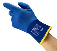 Ansell AlphaTec 23-202 Gants de Travail en PVC, Résistance Thermique Anti-Froid, Sécurité Alimentaire, Protection Industrielle, EPI Homme Femme, Bleu, Taille L (6 Paires)