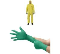 Ansell AlphaTec 2300 Model 132, Combinaison de Travail Jetable, Protection Chimique Type 3/4/5, Tenue Intégrale et Impérméable, Risques Industriels et Mécaniques, Jaune