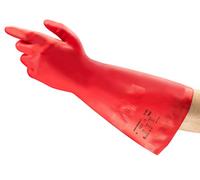 Ansell AlphaTec 37-900 Gants en Nitrile, Protection Chimique, Liquides et Solvants Industriels, Gant Impérméable Très Résistant, Réutilisable, Homme Femme, Rouge, Taille 2XL (12 Paires)