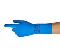 Ansell AlphaTec 79-700 Gants de Travail Multi-Usage, Résistance Chimique et Contact Alimentaire, Protection Nitrile Homme Femme, Sans Latex, Réutilisable, Bleu, Taille 2XL (1 Paire)