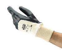 Ansell EDGE 40-400 Gants de Travail Polyvalents, Protection Mécanique Multi-Usage, Atelier, Bricolage, Peinture, Gant Fin Homme Femme, EPI Industriel, Lavable, Gris, Taille XL (12 Paires)