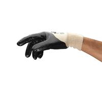 Ansell Edge 48-501 Gants de travail de sécurité, Protection mécanique, Taille 11 (2XL), Noir (12 Paires)