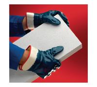 Ansell Health Care Gants Hycron 27-805 T. 10 blanc/bleu jersey de coton avec nitrile EN 388 cat. II Quantité:12