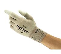 Ansell HyFlex 11-135 Gants de Travail Polyvalents, Protection Mécanique Multi-Usage, Atelier, Bricolage, Peinture, Gant Fin Homme Femme, Lavable, Gris, Taille XL (12 Paires)