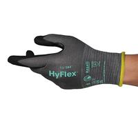 Ansell HyFlex 11-584 Gants Anti-Coupures, Enduction Nitrile Résistante à l'Abrasion, Gants de Travail Professionnels Haute Protection, Homme Femme, Gris, Taille 2XL (12 Paires)