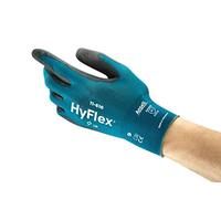 Ansell HyFlex 11-616 Gants de Travail Nylon Extensible Extra-Fin, Gant de Protection Risques Mécaniques, Bricolage, Manutention, Montage, Gants Homme Femme, Bleu, Taille 2XL (12 Paires)
