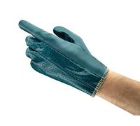 Ansell Hynit 32-800 Gants de Travail Imperméables Résistants à l’Abrasion, Gants de Protection Oléofuges, Sécurité Industrie, Chantier, Construction, Travaux Lourds, Homme Femme, Taille L (12 Paires)