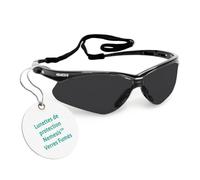 Ansell KleenGuard Nemesis Lunettes de Sécurité, Protection EPI, Lunettes Légères Enveloppantes pour Chantier, Tir, Extérieur et Industrie - Verres Fumés et Monture Noire, 1 Paire