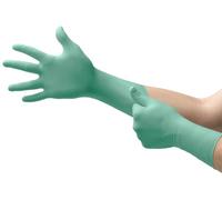 Ansell Microflex 25-201 Gants Jetables Néoprène, Gant Usage Unique Haute Qualité, Protection Chimique et Mécanique, Risques Industriels, EPI Professionnel, Vert, Taille L (100 Gants)