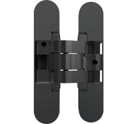 Anselmi Paumelle cachée AN1403D-FVZ - Charnière cachée pour portes jusqu'à 40 kg - Réglable en 3D - 180 degrés, zamak noir