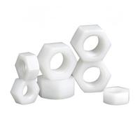 ANSIEDIO Écrou Hexagonal en Nylon, Écrous Plastique Blanc M8 (40 pcs) | Écrous hexagonaux en nylon, Isolant, anticorrosion, léger. Idéal pour électronique, mécanique et projets de bricolage.