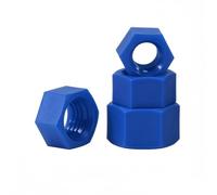 ANSIEDIO Écrou Hexagonal en Nylon, Écrous Plastique Bleu M20 (4 pcs) | Écrous hexagonaux en nylon, Isolant, anticorrosion, léger. Idéal pour électronique, mécanique et projets de bricolage.