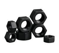 ANSIEDIO Écrou Hexagonal en Nylon, Écrous Plastique Noir M20 (4 pcs) | Écrous hexagonaux en nylon, Isolant, anticorrosion, léger. Idéal pour électronique, mécanique et projets de bricolage.