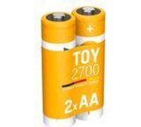 ANSMANN 1312-0037 Batterie NiMH ANSMANN Toy, format AA, 2 700 mAh, lot de 2 en blister