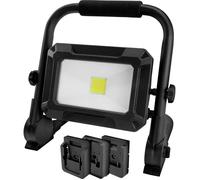 Ansmann 1600-0639 LED Strahler FL30W 18V Powertool-Akkupacks, inkl. Adapterplatten LED COB, Luminaire LED fonctionnant à pile Projecteur 30 W 3000 lm