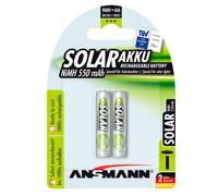 Ansmann Piles rechargeables Solar maxE HR03 (LR3/AAA) NiMH 550 mAh 1,2 V Lot de 2