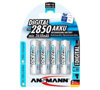 Ansmann 1x4 Piles Rechargeables Nimh Aa Mignon 2850 Mah 2650mah