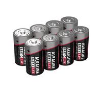 Ansmann 5015571-01 Lot de 8 Piles alcalines Baby C (LR14) 1,5 V - Piles alcalines durables et Anti-Fuite Idéal pour Jouets, Lampe de Poche LED, Radio, modélisme, Megafone etc. Noir