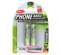 Ansmann Pile rechargeable LR6 (AA) NiMH DECT maxE HR06 800 mAh 1,2 V – lot de 2