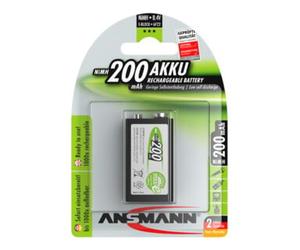 ANSMANN ANSMANN Jeu de piles NiMH, rechargeables préchargées, Format international : 6LR61 Quantité:1