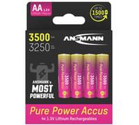 Ansmann Li-Ion Akku Mignon AA Typ 3500 (min. 3200 mAh) Jeu de piles rechargeables Li-Ion 3250 mAh 1.5 V 1 pc(s)