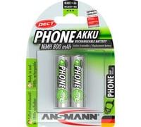 Ansmann Pile rechargeable LR6 (AA) NiMH DECT maxE HR06 800 mAh 1,2 V – lot de 2