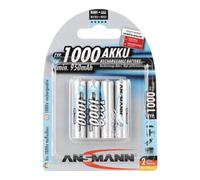 ANSMANN Cellule de batterie Micro 1000mAh 1,2V NiMH ANSMANN/Blister. Quantité:1