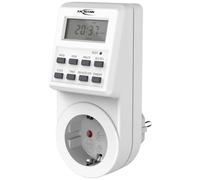 ANSMANN Horloge programmable, Horloge hebdomadaire AES6 programmable Individuellement, écran LCD, 3680W, numérique avec 18 Heures de Commutation préprogrammées, Fonction aléatoire, Heure d'été